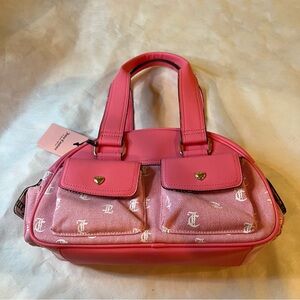 Elegant Pink Juicy culture med bag with Gold accents